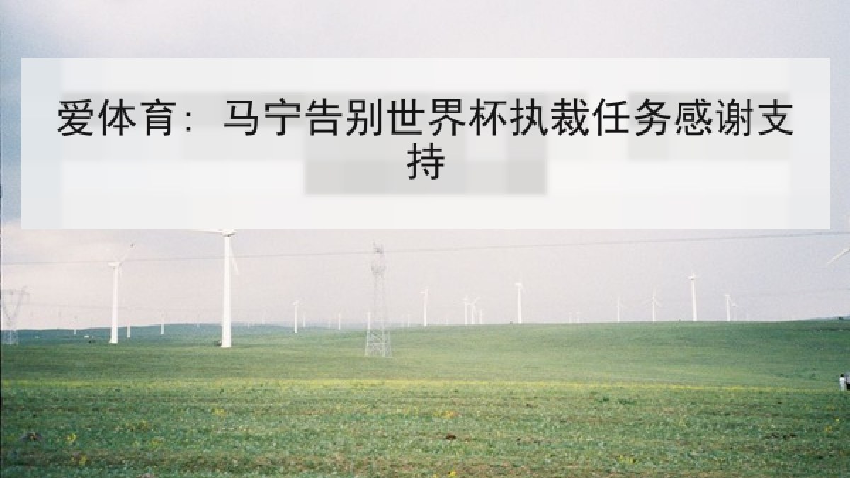 爱体育: 马宁告别世界杯执裁任务感谢支持